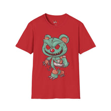 Load image into Gallery viewer, Evil Patched Teddy Bear Unisex Softstyle T-Shirt