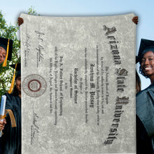 Load image into Gallery viewer, Custom Diploma Blanket