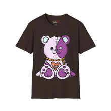 Load image into Gallery viewer, Purple Two Tone Teddy Bear T-shirt