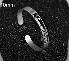Load image into Gallery viewer, Customized Name Bracelet Personalized Custom Bangles Stainless Steel Jewelry