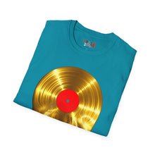 Load image into Gallery viewer, Melting Gold Record Unisex Softstyle T-Shirt