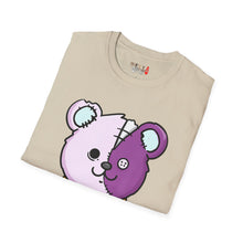 Load image into Gallery viewer, Purple Two Tone Teddy Bear T-shirt