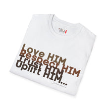 Load image into Gallery viewer, Love HIM Uplift HIM Unisex Softstyle T-Shirt