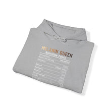 Load image into Gallery viewer, Melanin Queen Nutrition Facts Magic Heavy Blend Unisex Hoodie