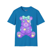Load image into Gallery viewer, Purple Heart Eye Teddy Bear T-shirt