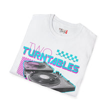 Load image into Gallery viewer, Two Turntables and a Microphone Unisex Softstyle T-Shirt