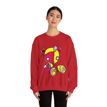 Load image into Gallery viewer, Red Yellow Patches Teddy Bear Sweatshirt