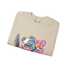 Load image into Gallery viewer, Two Headed Knife Teddy Bear Sweatshirt