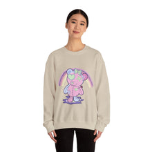 Load image into Gallery viewer, Green Heart Eye Teddy Bear Sweatshirt