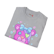 Load image into Gallery viewer, Purple Pink Teddy Bear T-shirt