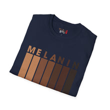Load image into Gallery viewer, Melanin Vertical Stripes Unisex Softstyle T-Shirt