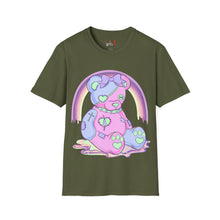 Load image into Gallery viewer, Pastel Pink & Blue Teddy Bear T-shirt