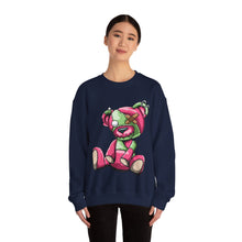 Load image into Gallery viewer, Pink & Green Patched Teddy Bear Sweatshirt