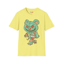 Load image into Gallery viewer, Evil Patched Teddy Bear Unisex Softstyle T-Shirt