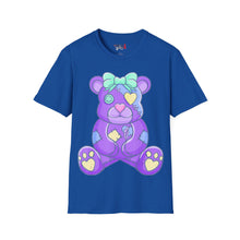 Load image into Gallery viewer, Purple Heart Eye Teddy Bear T-shirt