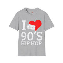 Load image into Gallery viewer, I Love 90's Hip Hop Unisex Softstyle T-Shirt