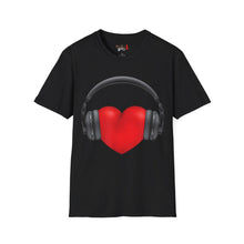 Load image into Gallery viewer, Heart Music Unisex Softstyle T-Shirt