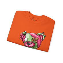 Load image into Gallery viewer, Pink & Green Patched Teddy Bear Sweatshirt
