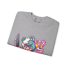 Load image into Gallery viewer, Two Headed Knife Teddy Bear Sweatshirt