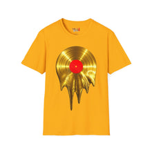 Load image into Gallery viewer, Melting Gold Record Unisex Softstyle T-Shirt