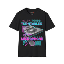 Load image into Gallery viewer, Two Turntables and a Microphone Unisex Softstyle T-Shirt