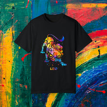 Load image into Gallery viewer, LEO Watercolor Unisex Garment-Dyed T-shirt