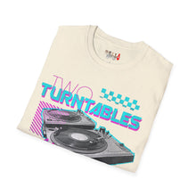 Load image into Gallery viewer, Two Turntables and a Microphone Unisex Softstyle T-Shirt