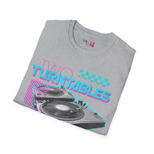Load image into Gallery viewer, Two Turntables and a Microphone Unisex Softstyle T-Shirt