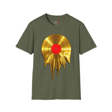 Load image into Gallery viewer, Melting Gold Record Unisex Softstyle T-Shirt
