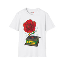 Load image into Gallery viewer, Rose Gramaphone Unisex Softstyle T-Shirt