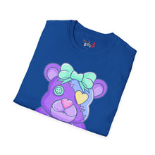 Load image into Gallery viewer, Purple Heart Eye Teddy Bear T-shirt