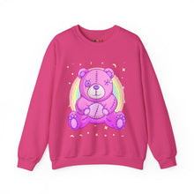 Load image into Gallery viewer, Purple Stitches Teddy Bear Sweatshirt