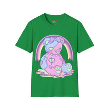 Load image into Gallery viewer, Pastel Pink & Blue Teddy Bear T-shirt