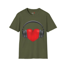 Load image into Gallery viewer, Heart Music Unisex Softstyle T-Shirt