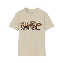 Load image into Gallery viewer, Love HIM Uplift HIM Unisex Softstyle T-Shirt