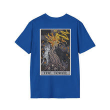 Load image into Gallery viewer, XVI The Tower Rear Print T-Shirt