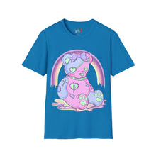 Load image into Gallery viewer, Pastel Pink & Blue Teddy Bear T-shirt