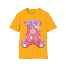 Load image into Gallery viewer, Orange Heart Eye Teddy Bear T-shirt