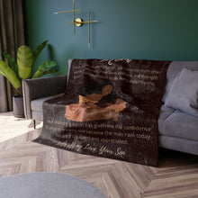 Load image into Gallery viewer, To My Mom From Son 4 Crushed Velvet Blanket