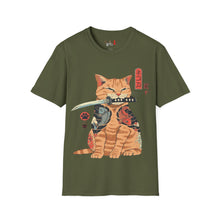 Load image into Gallery viewer, Samurai Kitty Unisex Softstyle T-Shirt