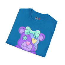 Load image into Gallery viewer, Purple Heart Eye Teddy Bear T-shirt