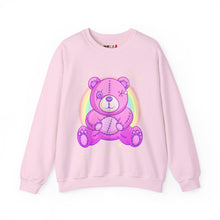 Load image into Gallery viewer, Purple Stitches Teddy Bear Sweatshirt