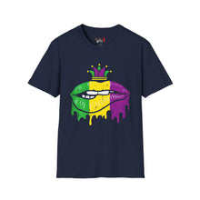 Load image into Gallery viewer, Mardi Gras Lips Unisex Softstyle T-Shirt