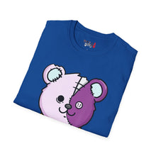 Load image into Gallery viewer, Purple Two Tone Teddy Bear T-shirt