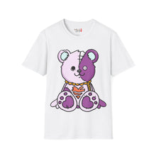 Load image into Gallery viewer, Purple Two Tone Teddy Bear T-shirt