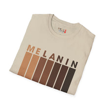 Load image into Gallery viewer, Melanin Vertical Stripes Unisex Softstyle T-Shirt