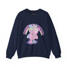 Load image into Gallery viewer, Green Heart Eye Teddy Bear Sweatshirt