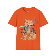 Load image into Gallery viewer, Samurai Kitty Unisex Softstyle T-Shirt
