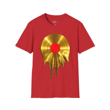Load image into Gallery viewer, Melting Gold Record Unisex Softstyle T-Shirt