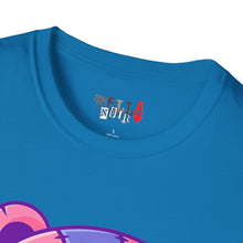 Load image into Gallery viewer, Patchy Pink Heart Teddy Bear Unisex Softstyle T-Shirt